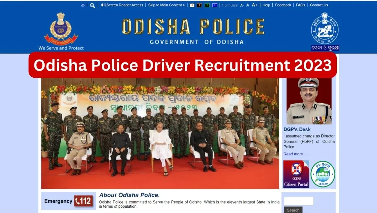 Odisha Police Driver Recruitment 2023